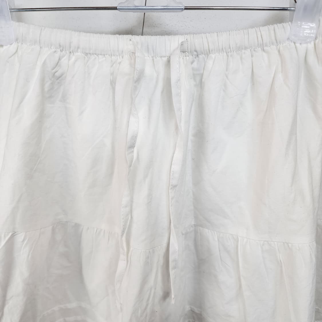 레이스 캉캉 롱 스커트 화이트 상품이미지2