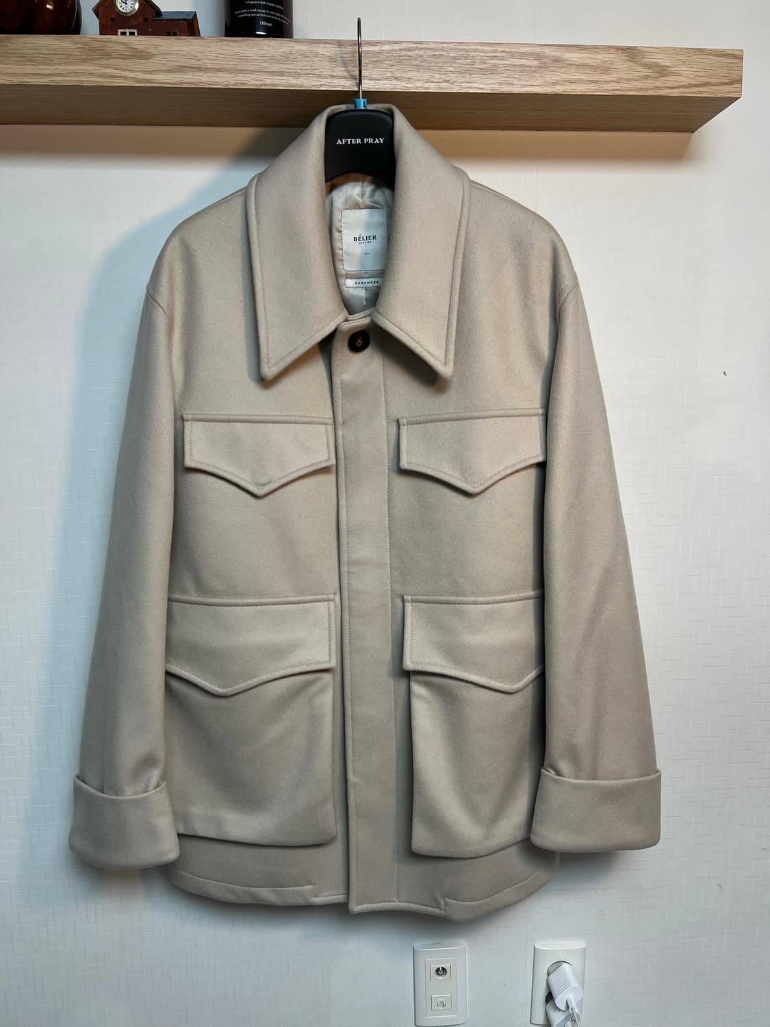 벨리에 캐시미어 밀리터리 코트 상품이미지1