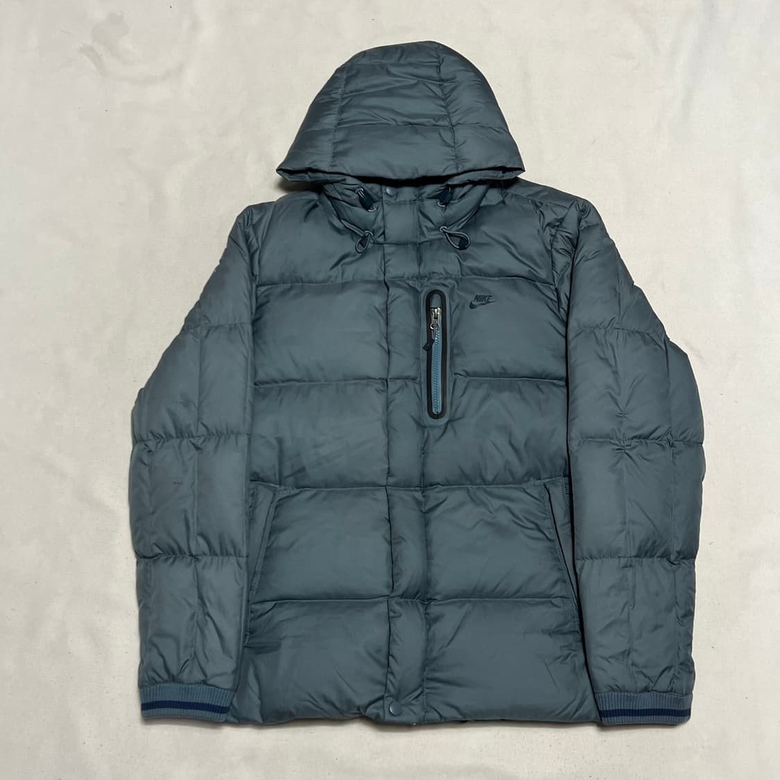 M 나이키 스카이블루 구스다운 후드 패딩 상품이미지2