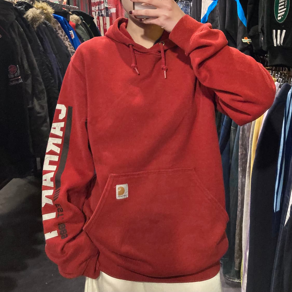 [IM] 칼하트 후드티 오렌지레드 상품이미지5