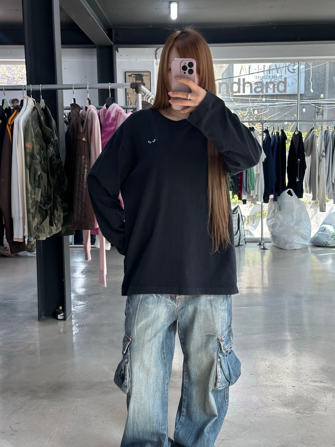 꼼데가르송 PLAY 블랙와펜 롱슬리브 상품이미지3