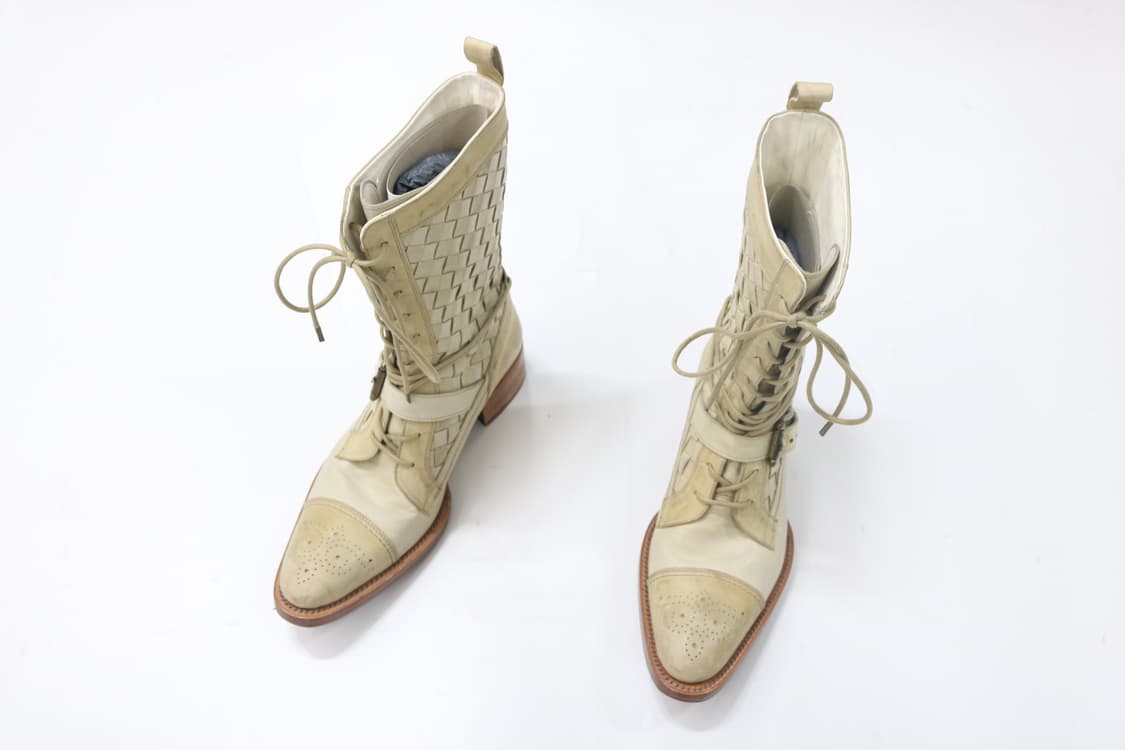 알프레도 바니스터 인트레치아토 레더 레이스업 부츠 상품이미지4