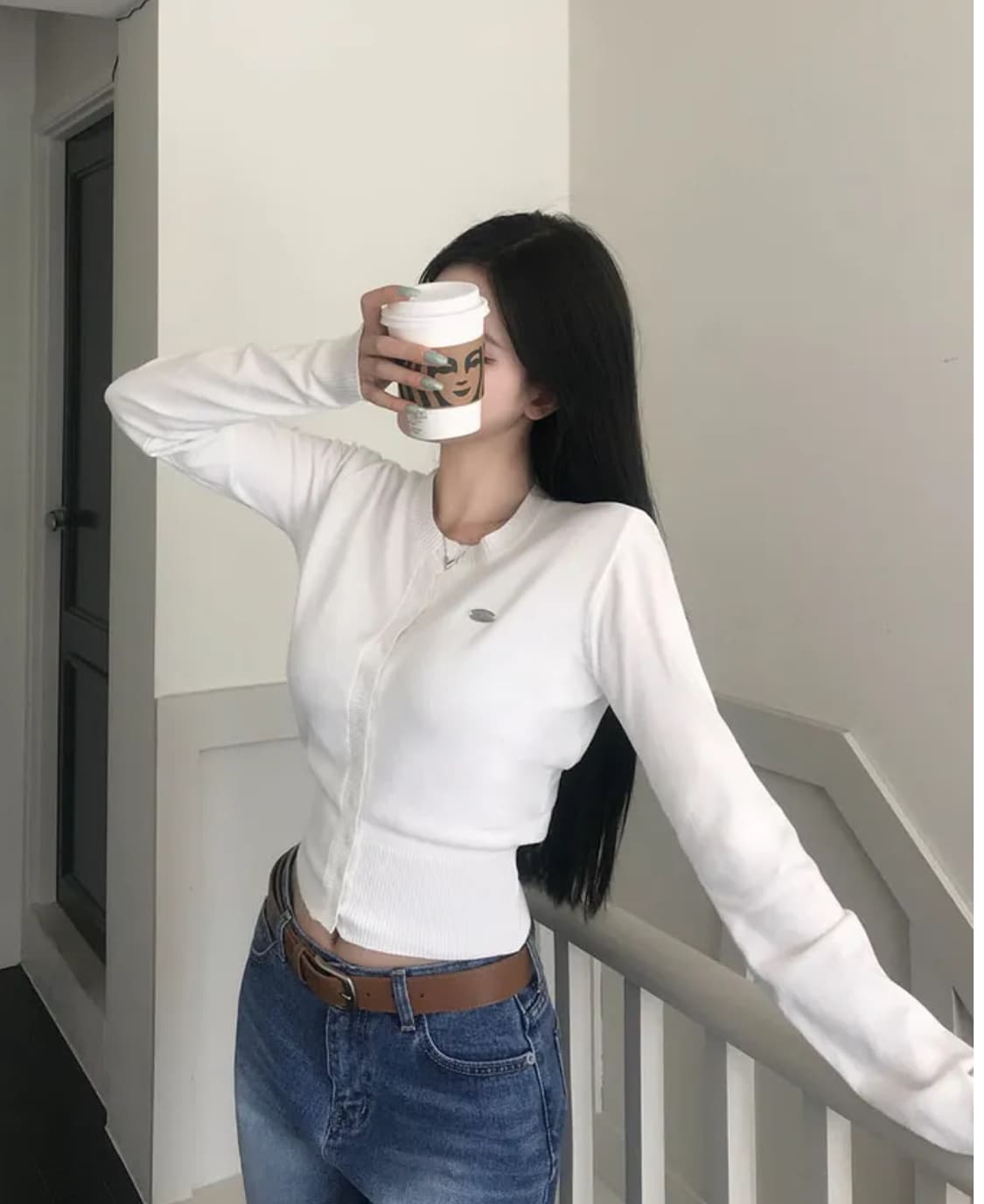 베이델리 시보리 팬던트 니트가디건 상품이미지1