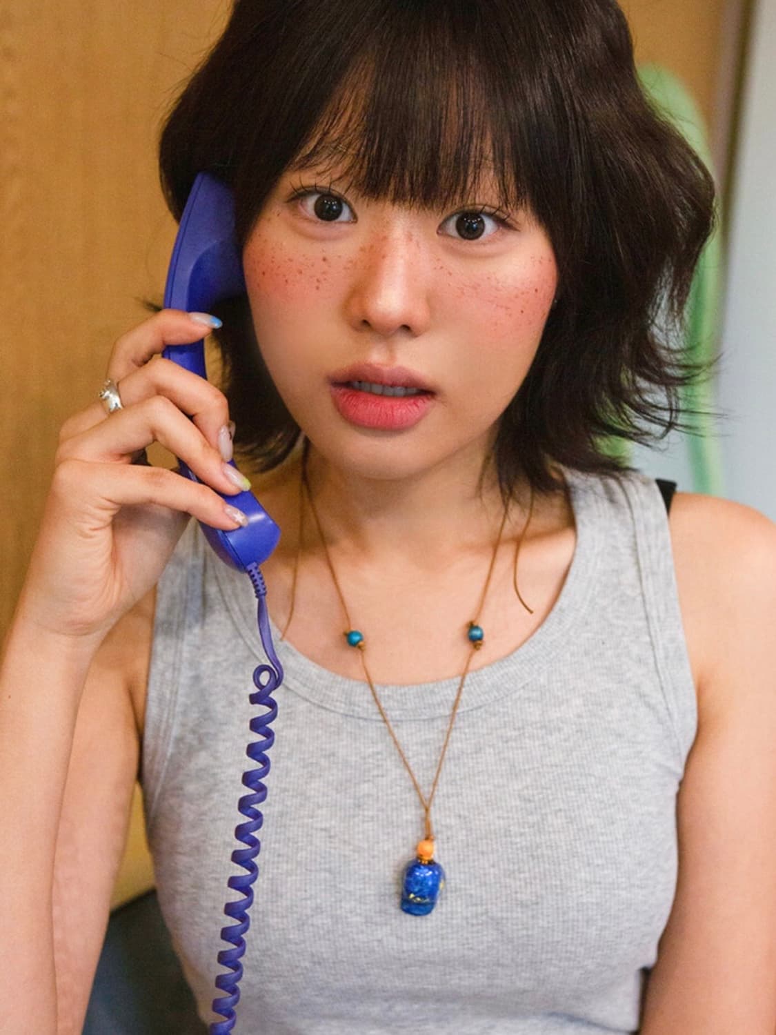 요이지레코드 예나 시리즈 데님 캡모자 목걸이 상품이미지3