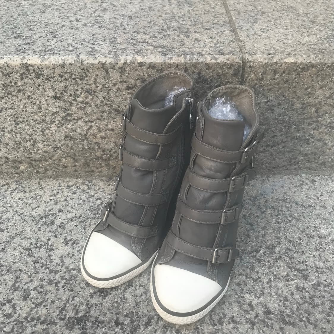 Ash 아쉬 레더 웨지힐 하이탑 스니커즈 상품이미지3