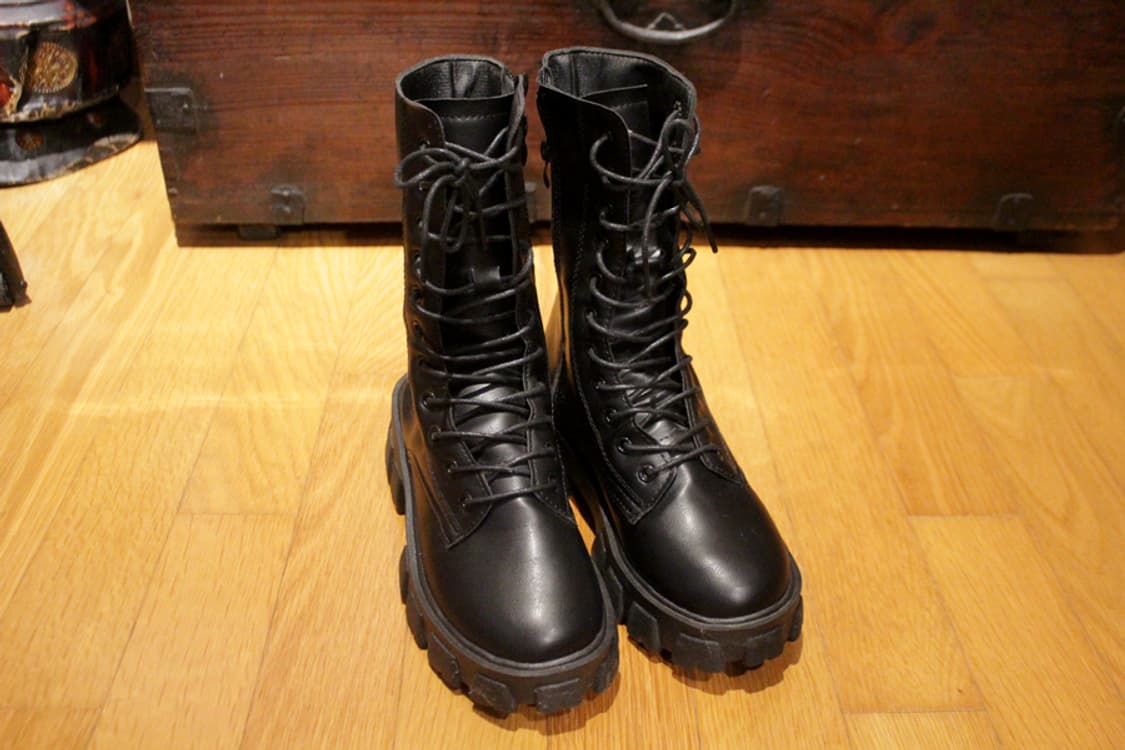 부츠 워커 240사이즈 검정워커 블랙워커 워커힐240 워커240 코스프레 상품이미지1