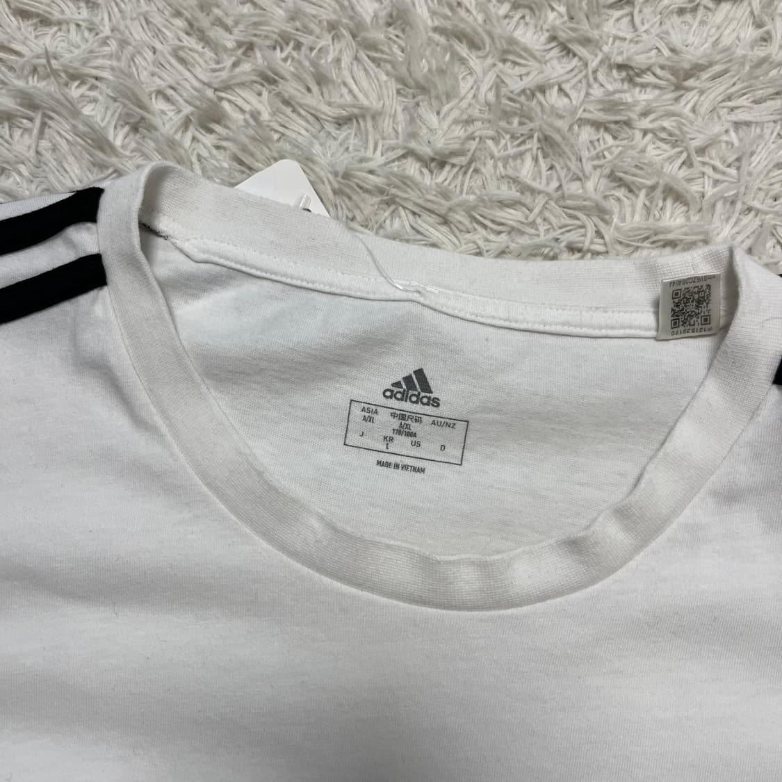 Adidas white 3-stripes t-shirt 상품이미지6