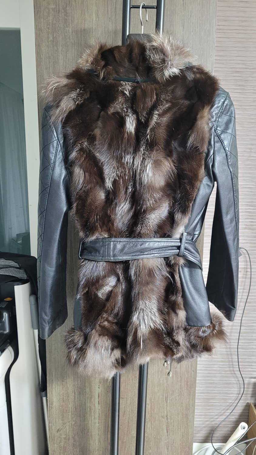 쉬즈미즈  양가죽  리얼폭스 가죽자켓-66사이즈 상품이미지3