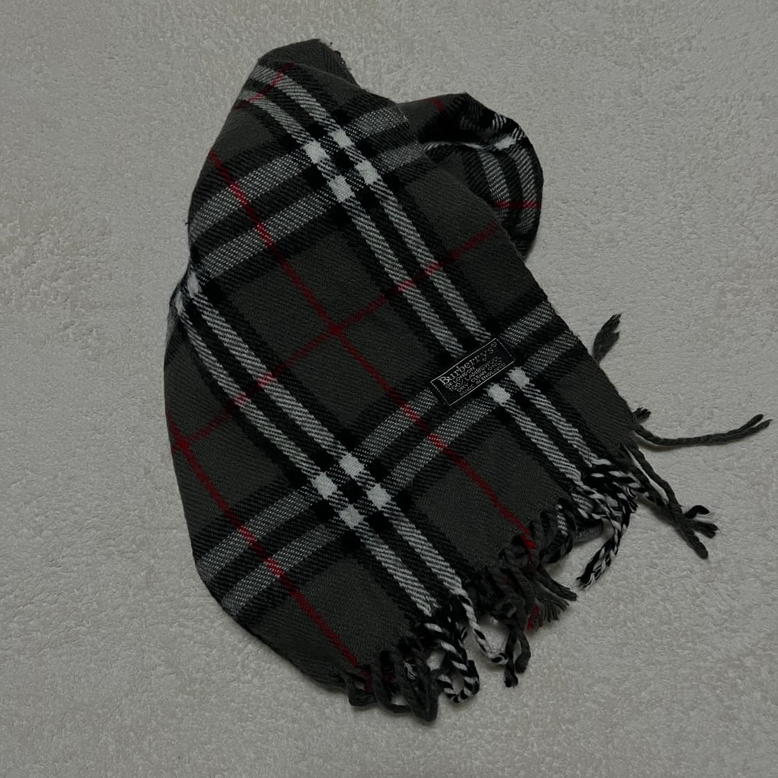 버버리 그레이 노바 체크 램스울 머플러 상품이미지1