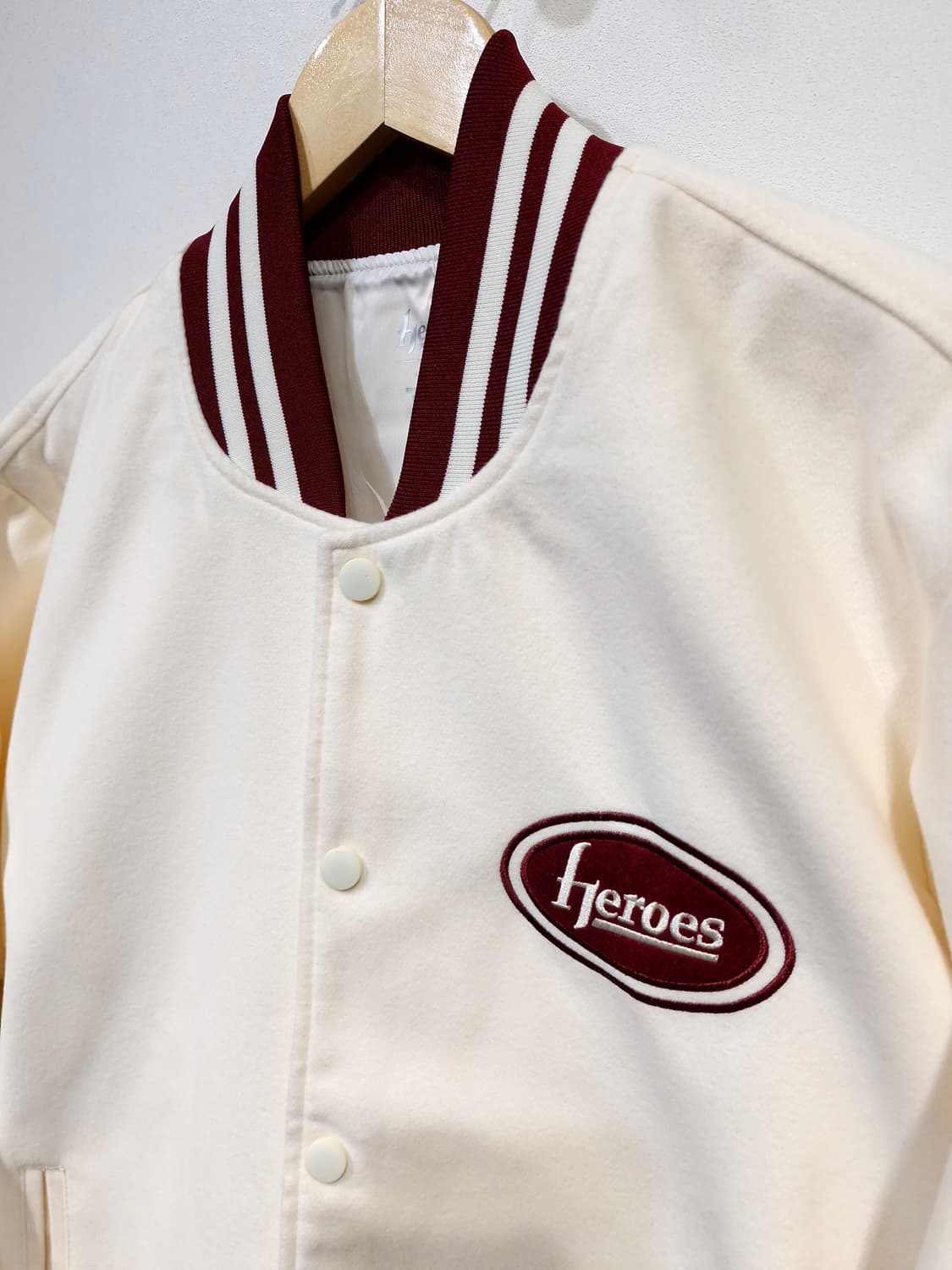 [키움 히어로즈]스타디움 점퍼 아이보리 상품이미지4