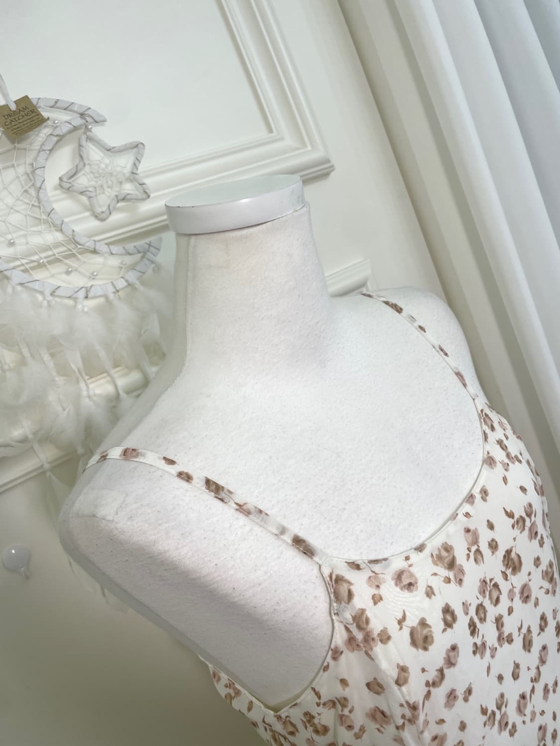 LEST ROSE ivory rose print feminine slee 상품이미지7