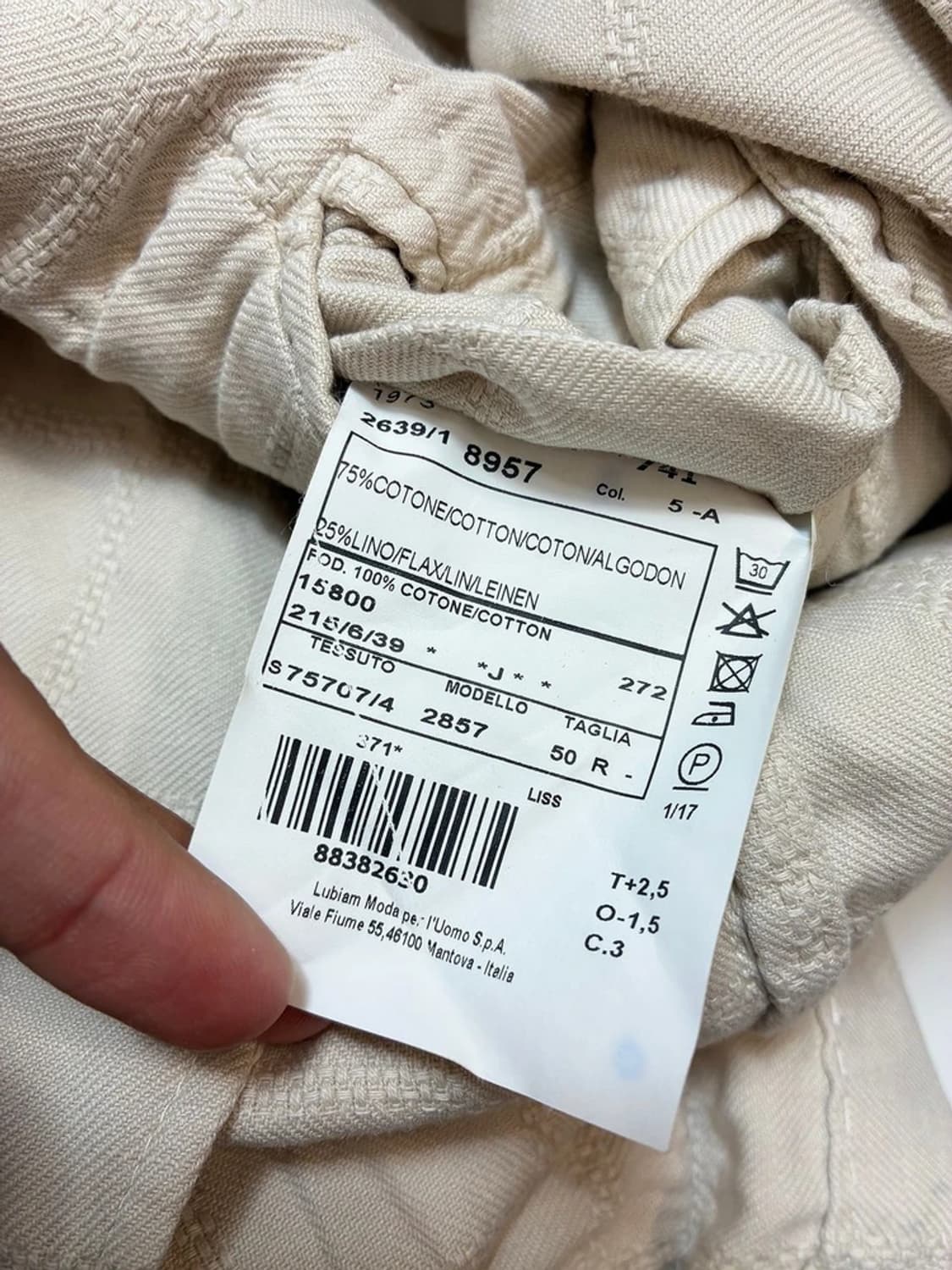 루비암 LBM 1911 라인 린넨 블렌드 블레이저 자켓 PN8375 상품이미지10