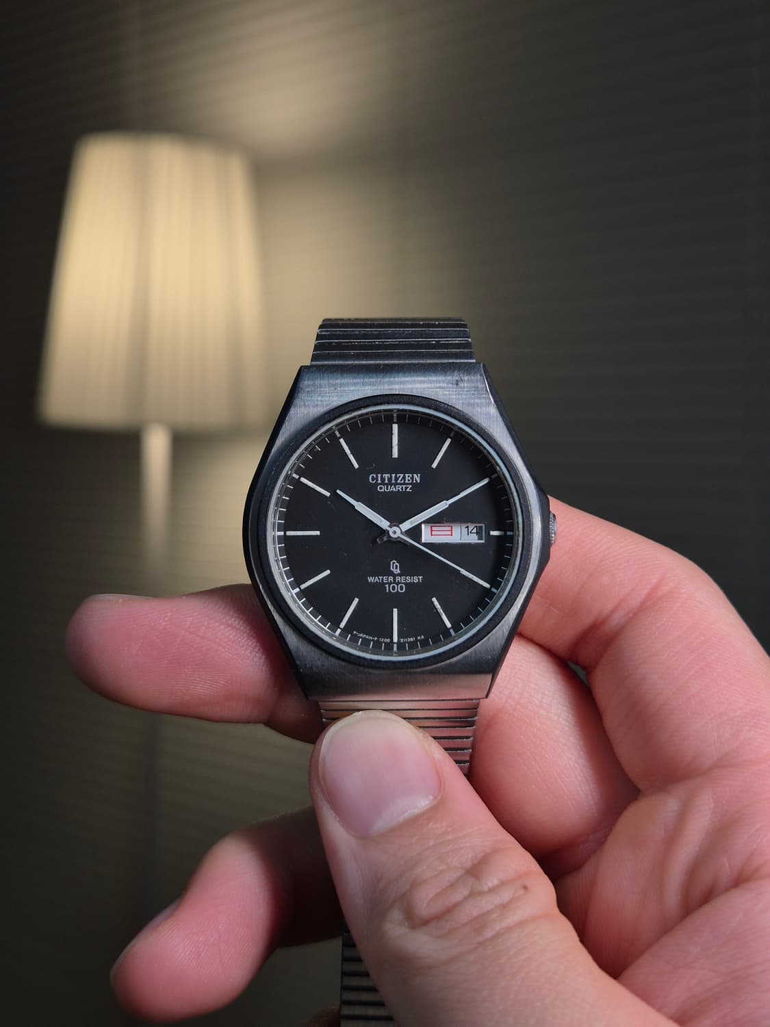 80's Vintage Citizen Black Dial Quartz 상품이미지6