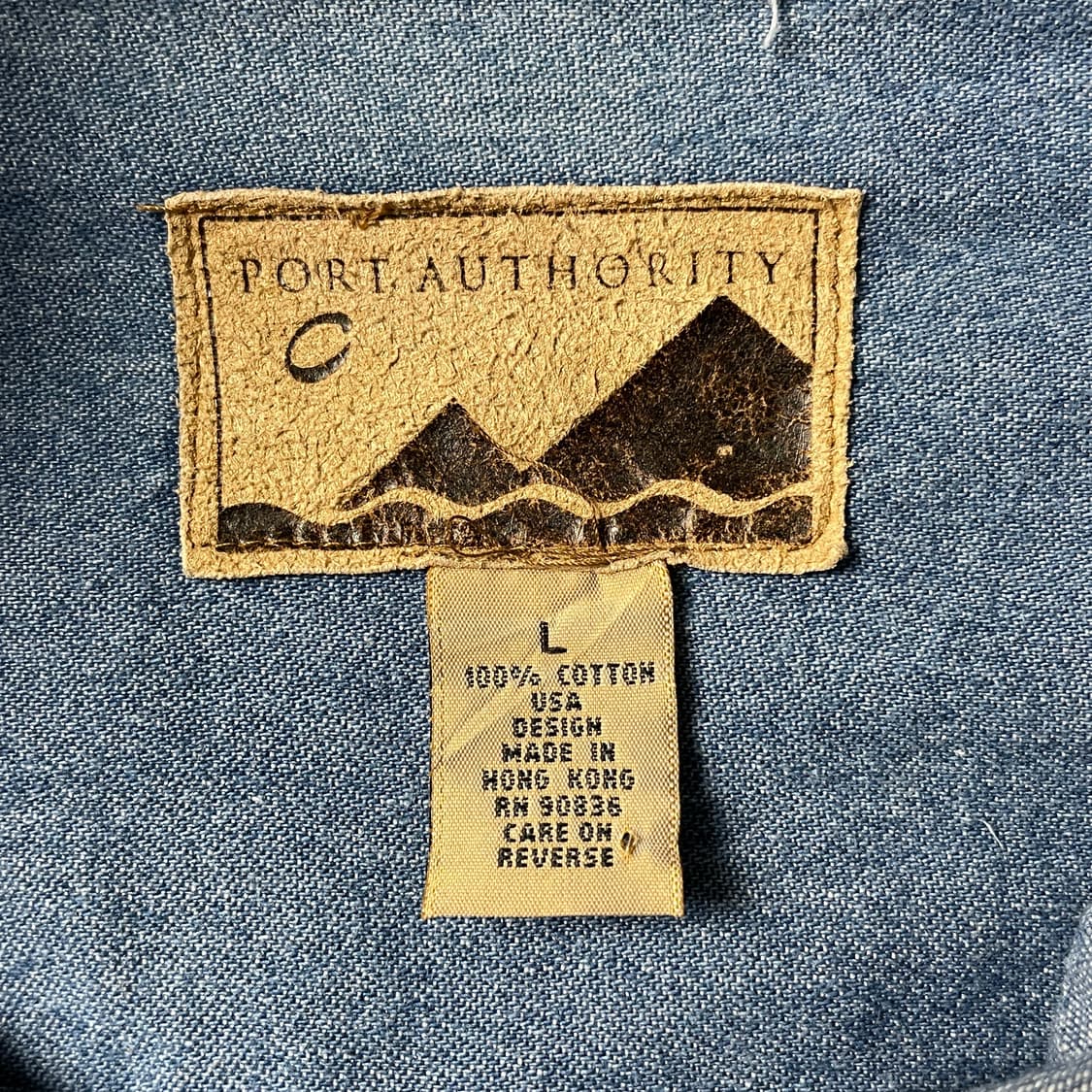 PORT AUTHORITY 빈티지 코튼 데님 셔츠 A00586 상품이미지10