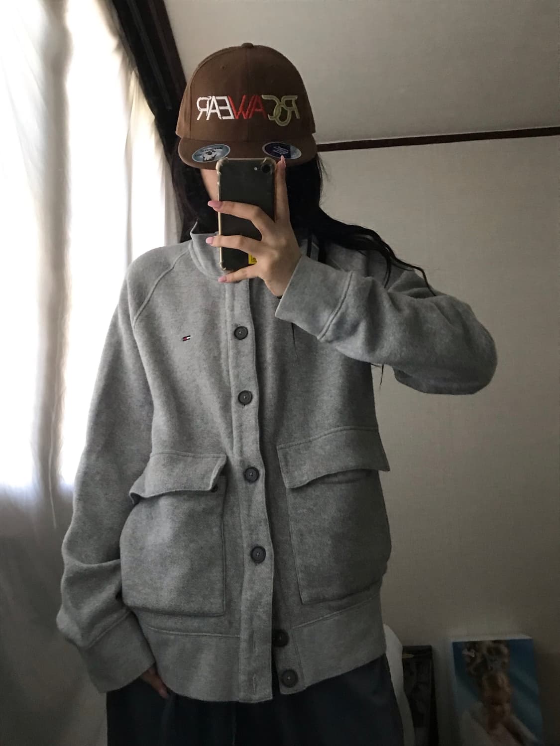 타미힐피거 그레이 코튼 가디건 상품이미지5