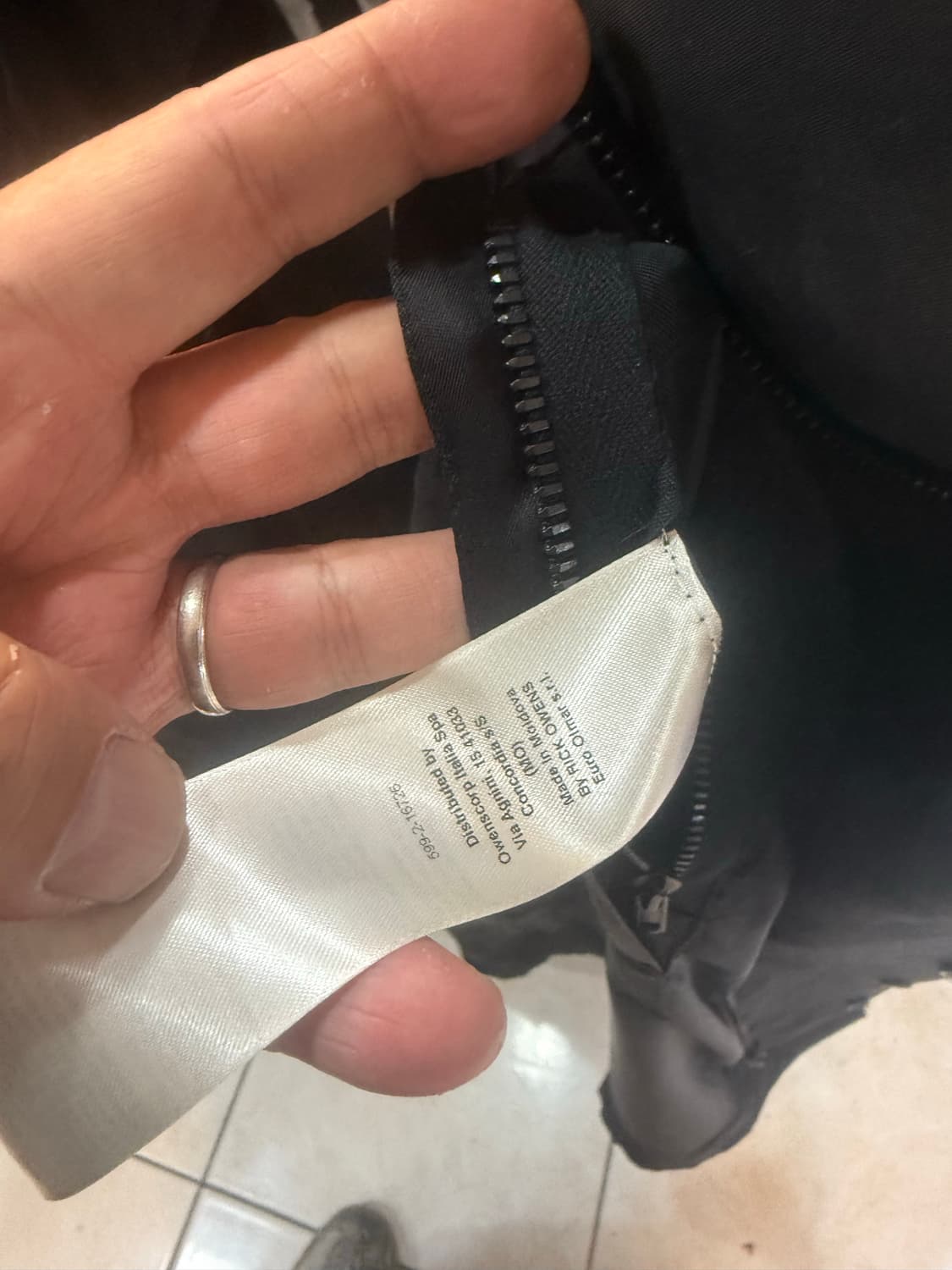 52/105/21ss 정품 릭오웬스 바우하우스 피시테일 호드코트 팝니다 상품이미지4