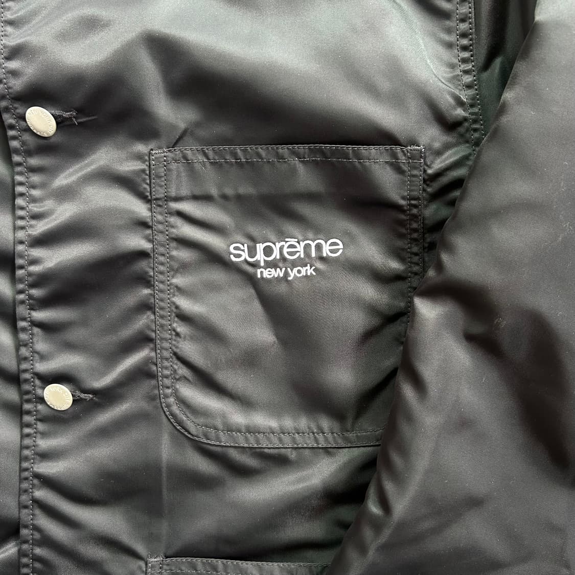 슈프림 나일론 초어 코트 블랙 L  상품이미지3