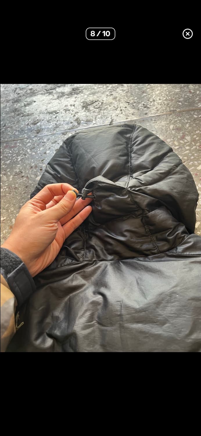 노스페이스 타호 블랙 패딩 M 상품이미지4