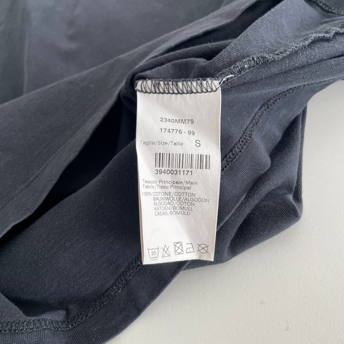 MSGM 로고 블랙 긴팔 티셔츠 상품이미지9