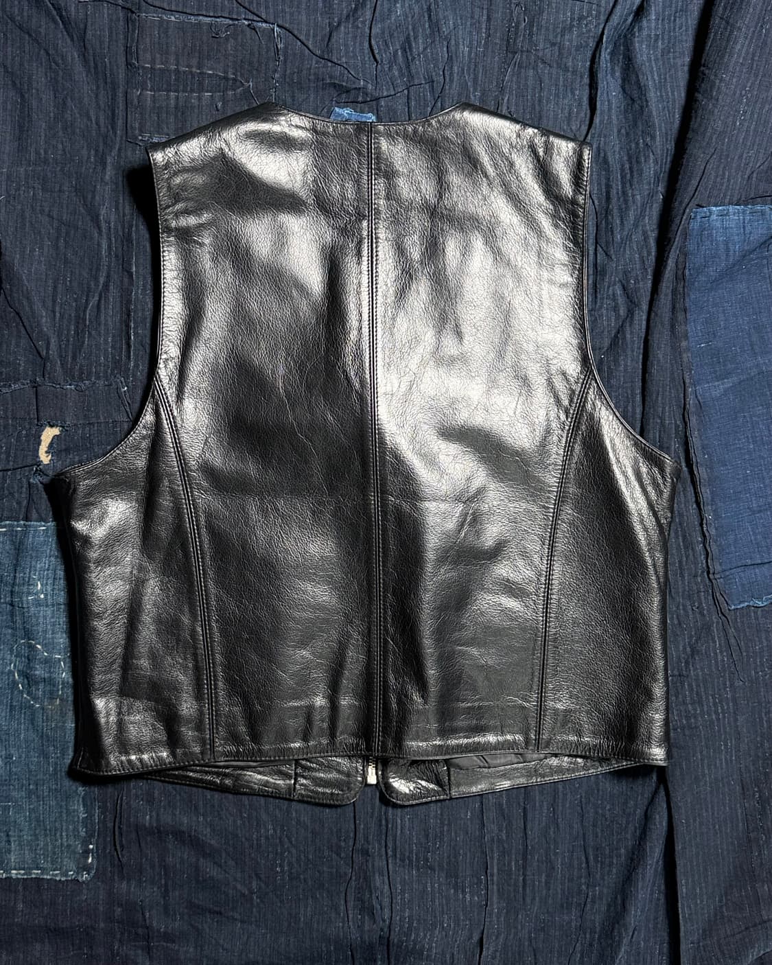 90-00‘s 아이웨이 카우하이드 베스트 XL 상품이미지6