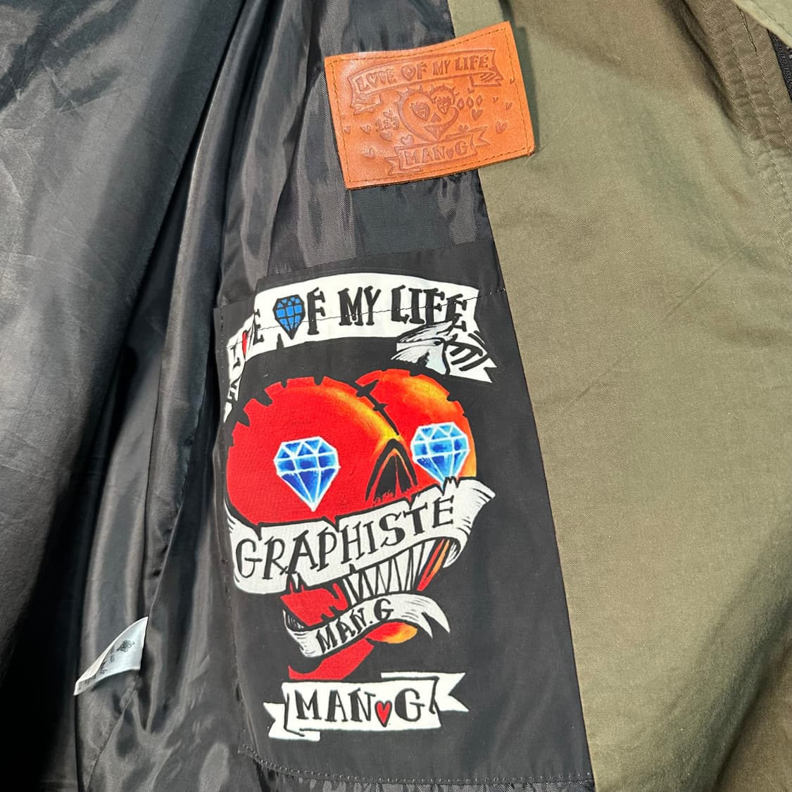 Graphist Man.G 그래피스트만지 카키 야상 F (스트릿) 상품이미지7