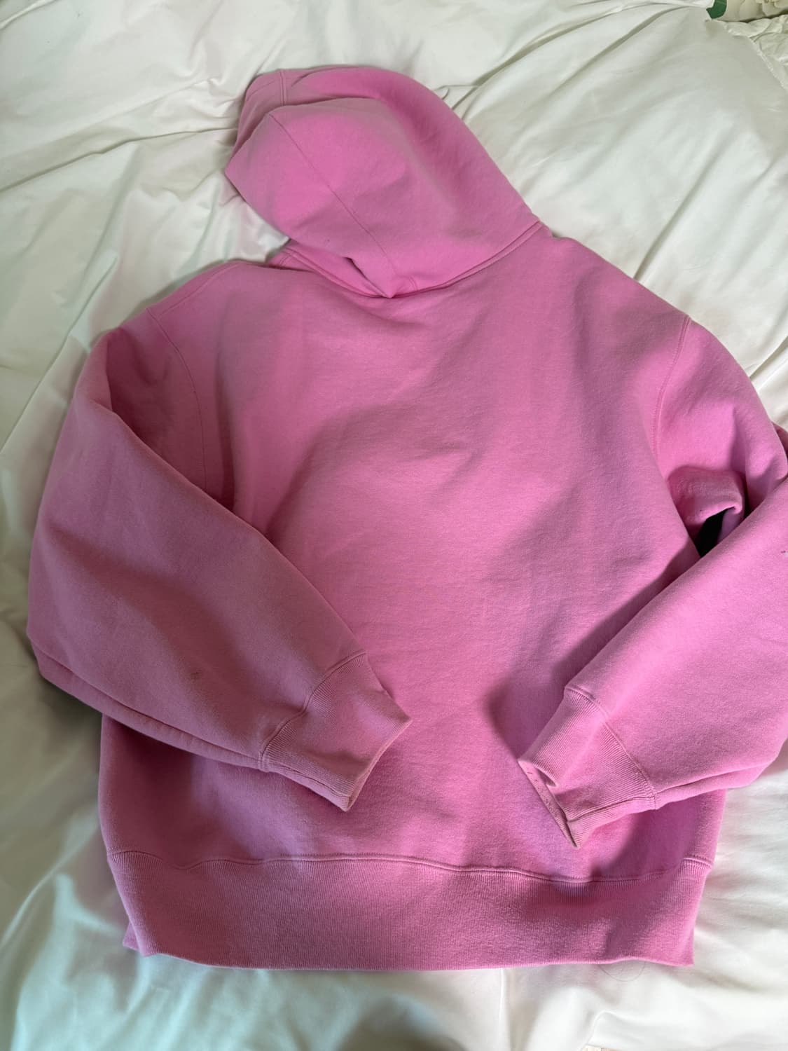 슈프림 핑크 기모 후드집업 상품이미지3