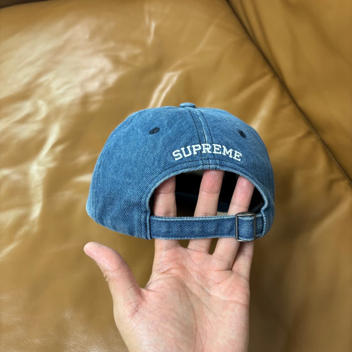 Supreme 슈프림 워시드 데님 S로고 6패널 볼캡 모자 (Denim) 상품이미지7