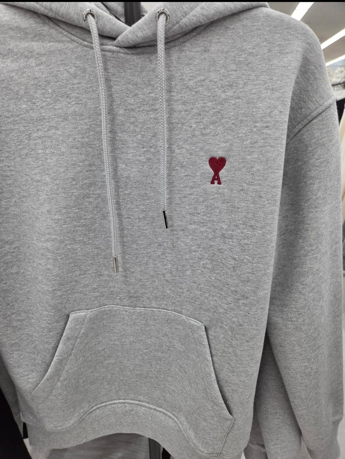 아미 하트 로고 회색 후드티 L 상품이미지1