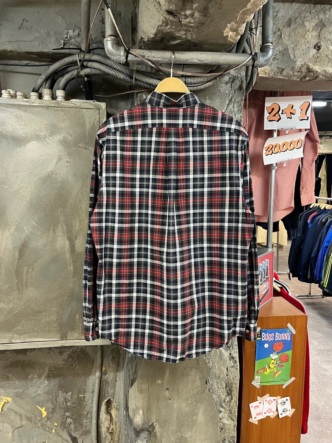 폴로 랄프로렌 체크 셔츠 블랙 L #csz3252 상품이미지2