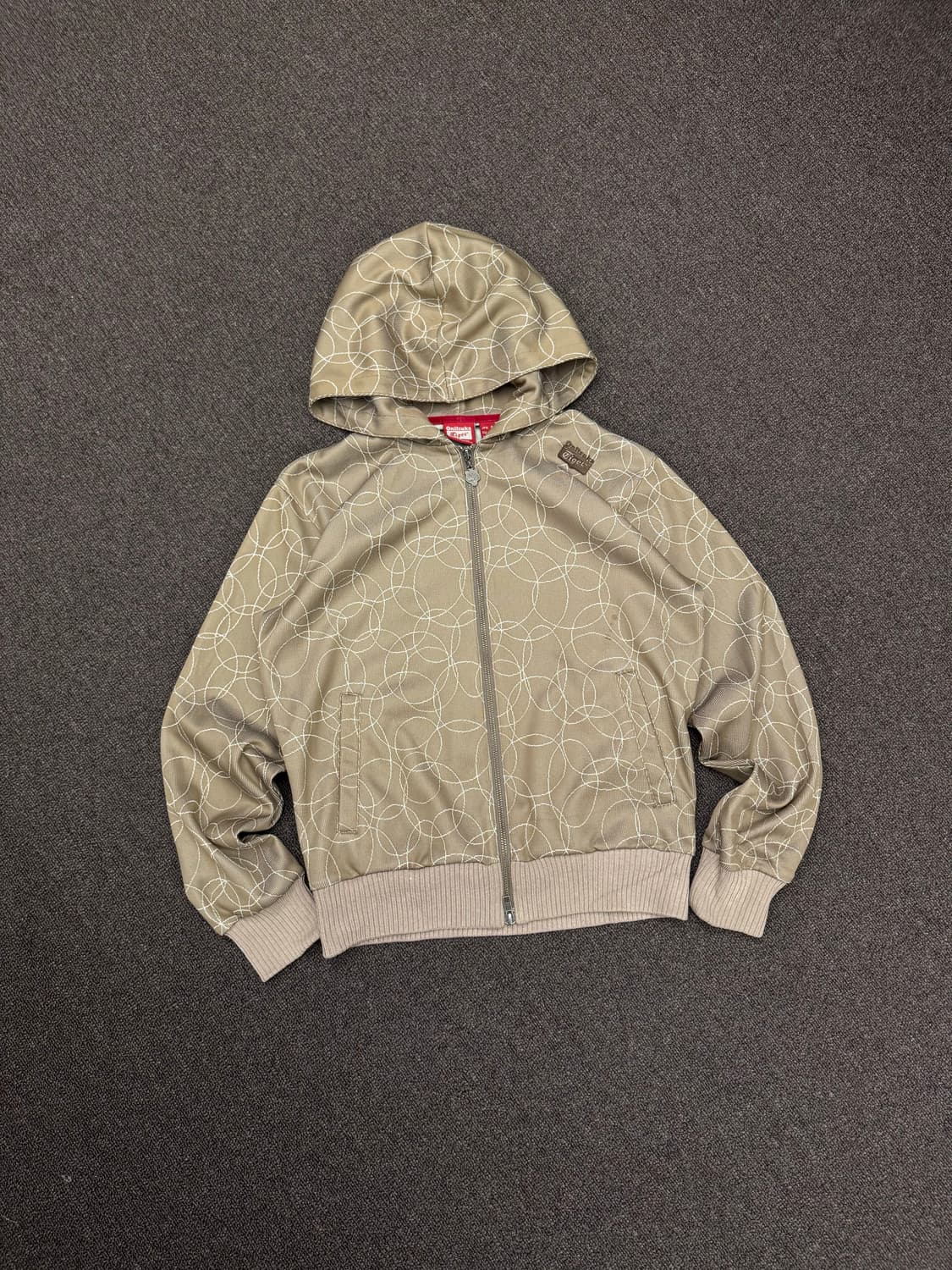 S)오니츠카 타이거 빈티지 패턴 여성 후드집업 져지 상품이미지1