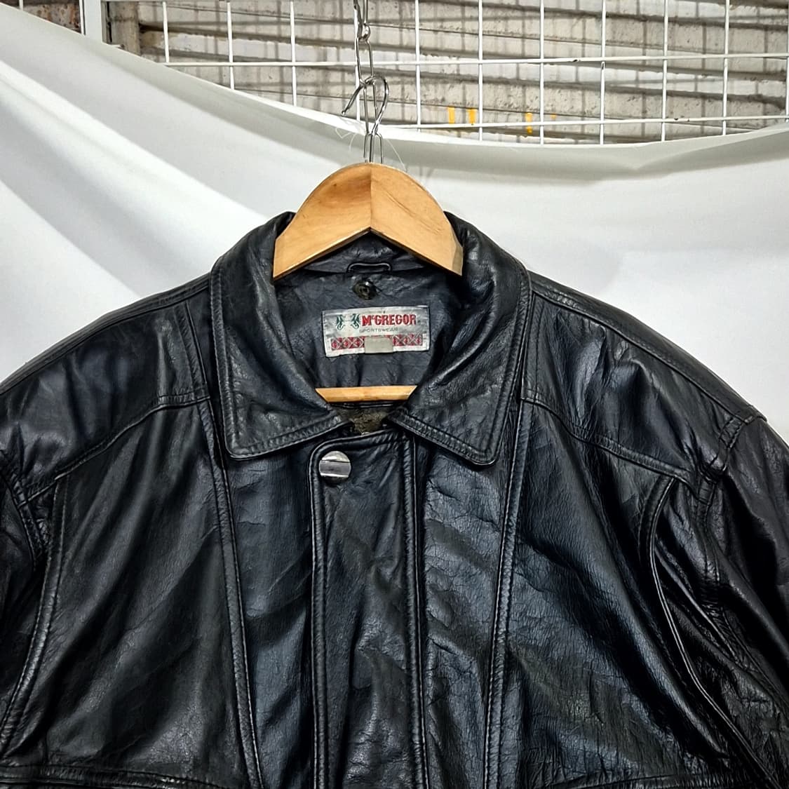 McGregor 가죽 봄버 자켓 상품이미지2