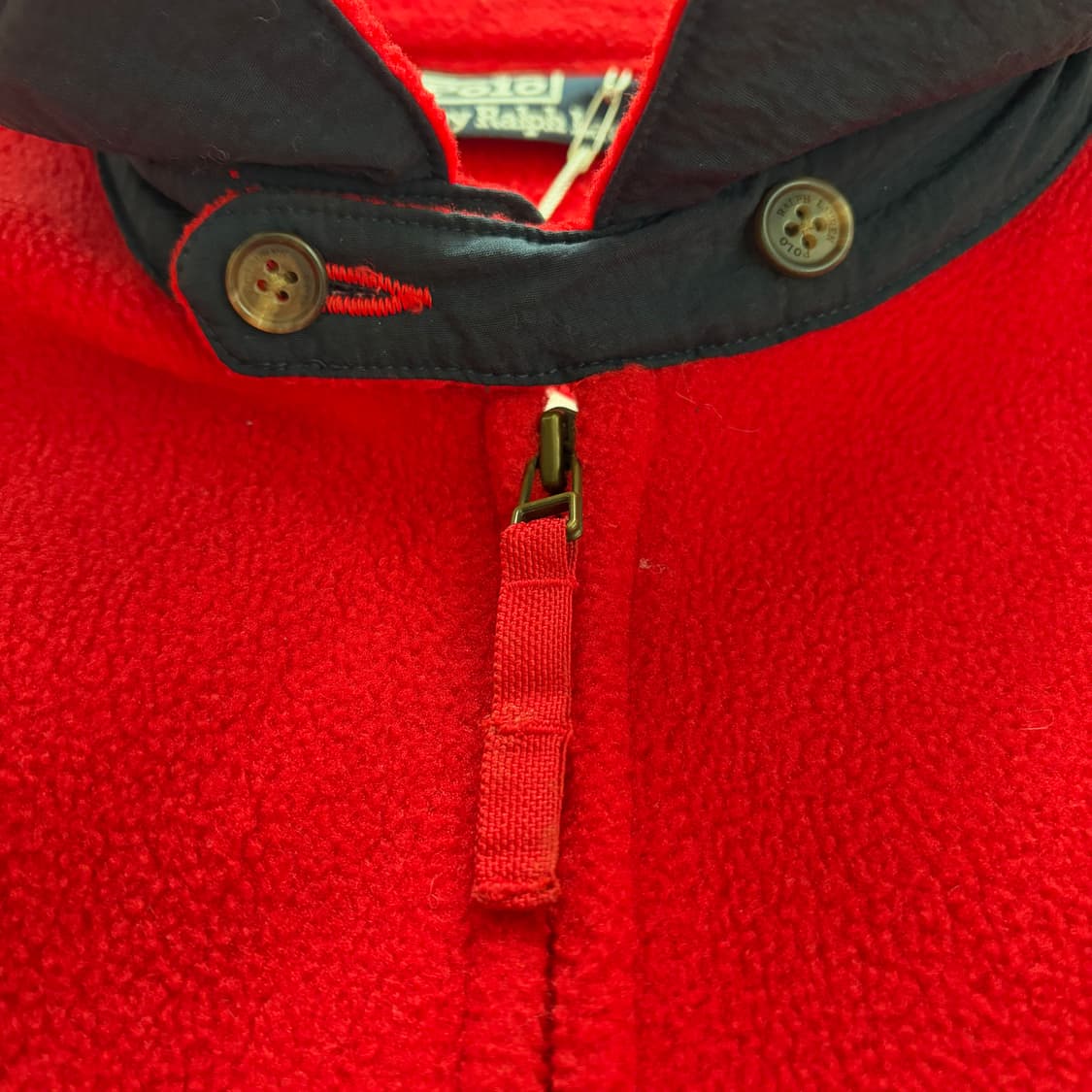 90s 폴로 랄프로렌 빈티지 플리스 블루종 자켓 XL 상품이미지7