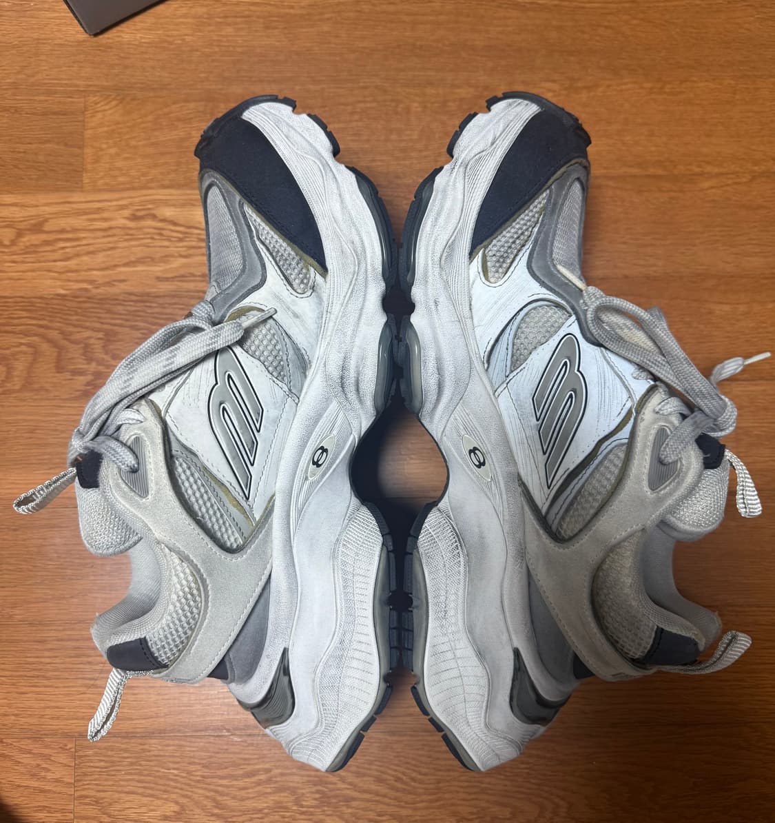 [42]발렌시아가 카고 스니커즈 화이트그레이 상품이미지5