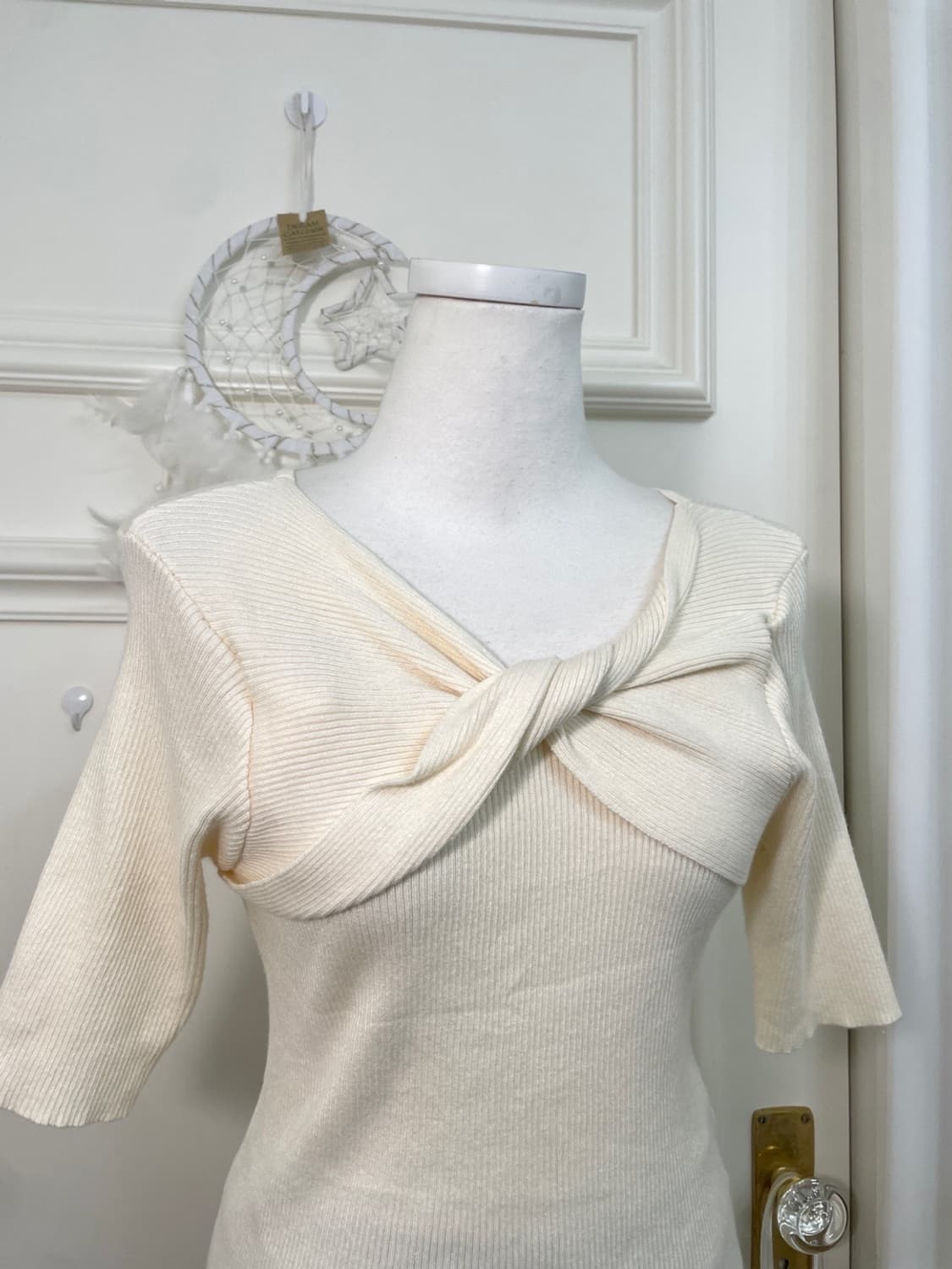 INGNI bow point half knit top(size-M) 상품이미지6