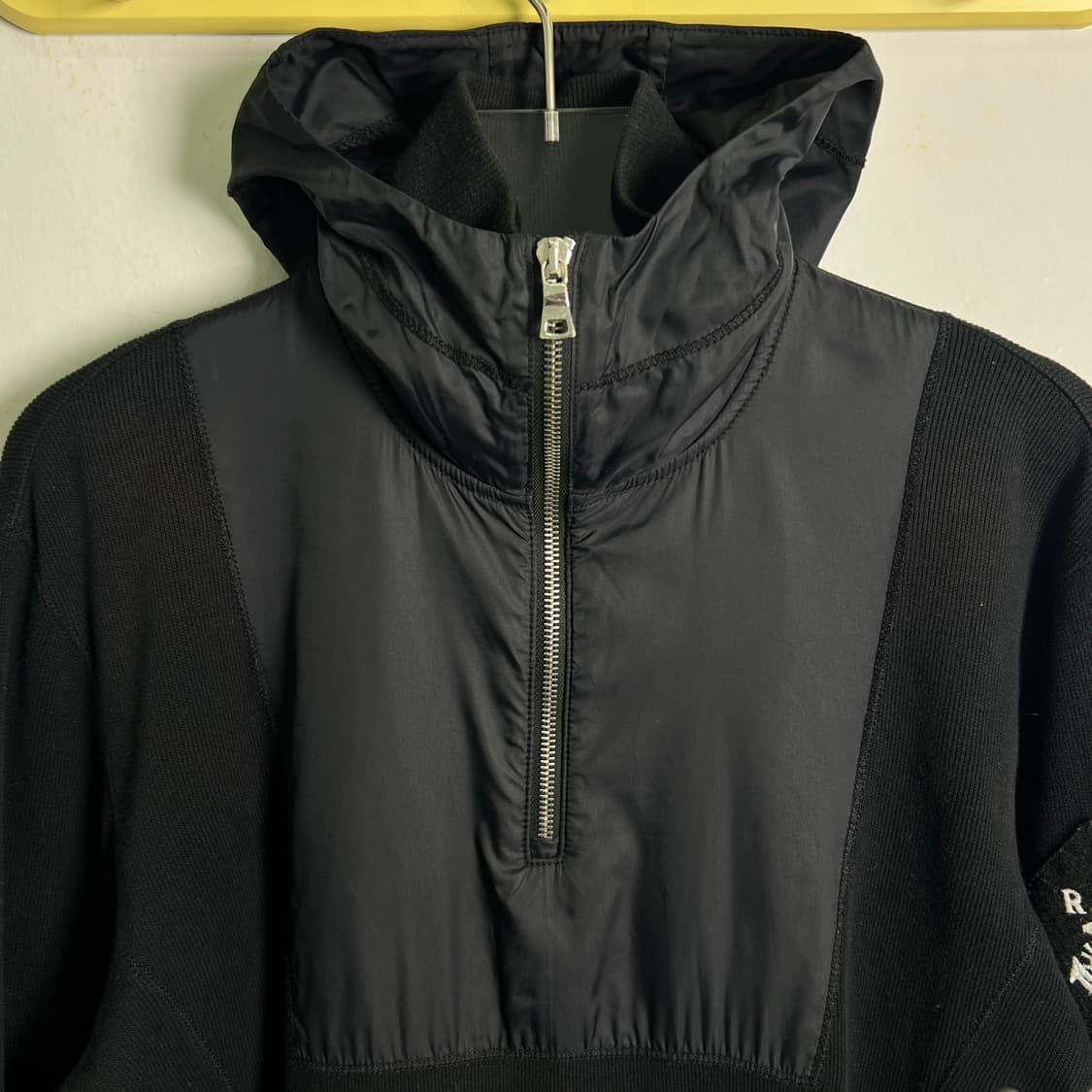 폴로 랄프로렌 블랙 나일론 니트 후드 아노락 S 상품이미지4