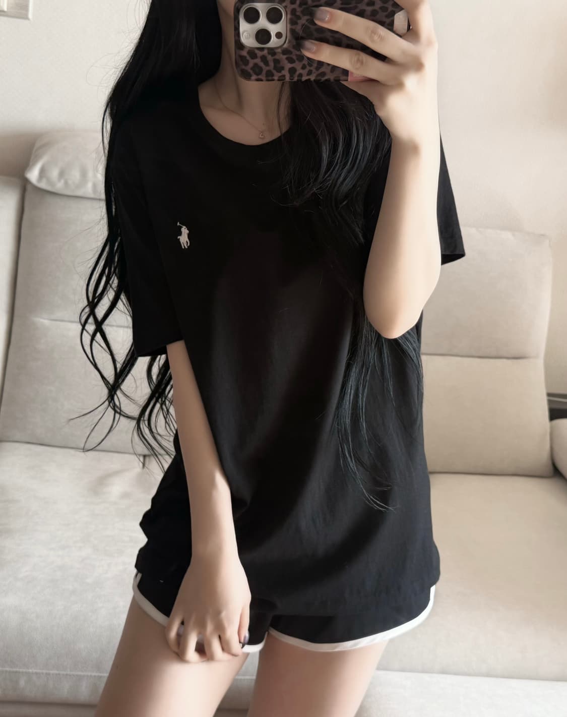 폴로 랄프로렌 검흰 반팔 (QR) 상품이미지1