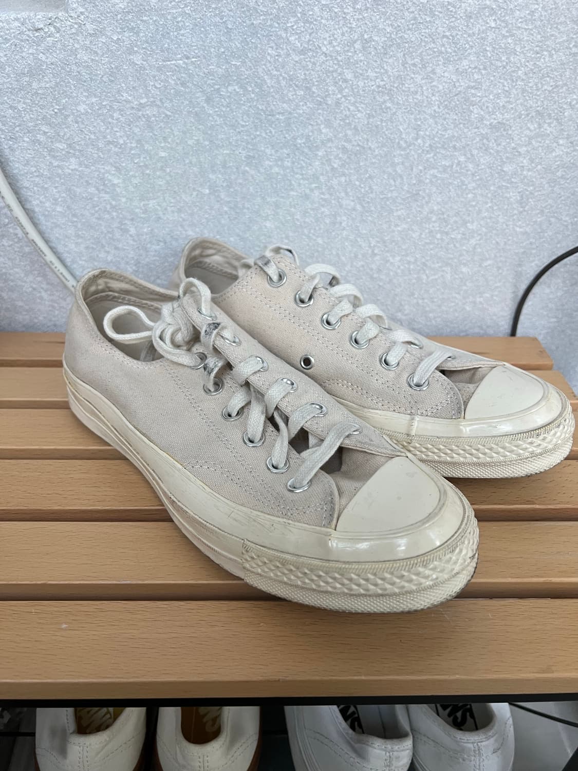 컨버스 척 70 로우 빈티지 캔버스 네츄럴 (245mm) 상품이미지3