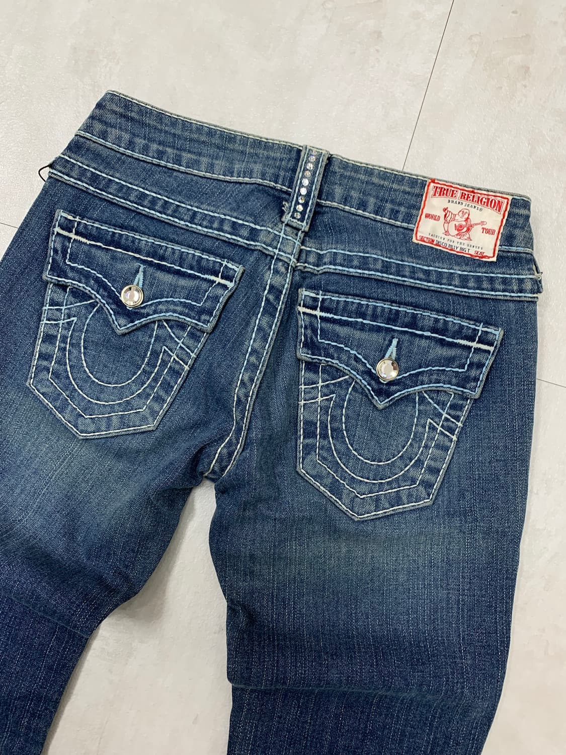 트루릴리전 큐빅 디테일 로우라이즈 데님 팬츠 #32 상품이미지8