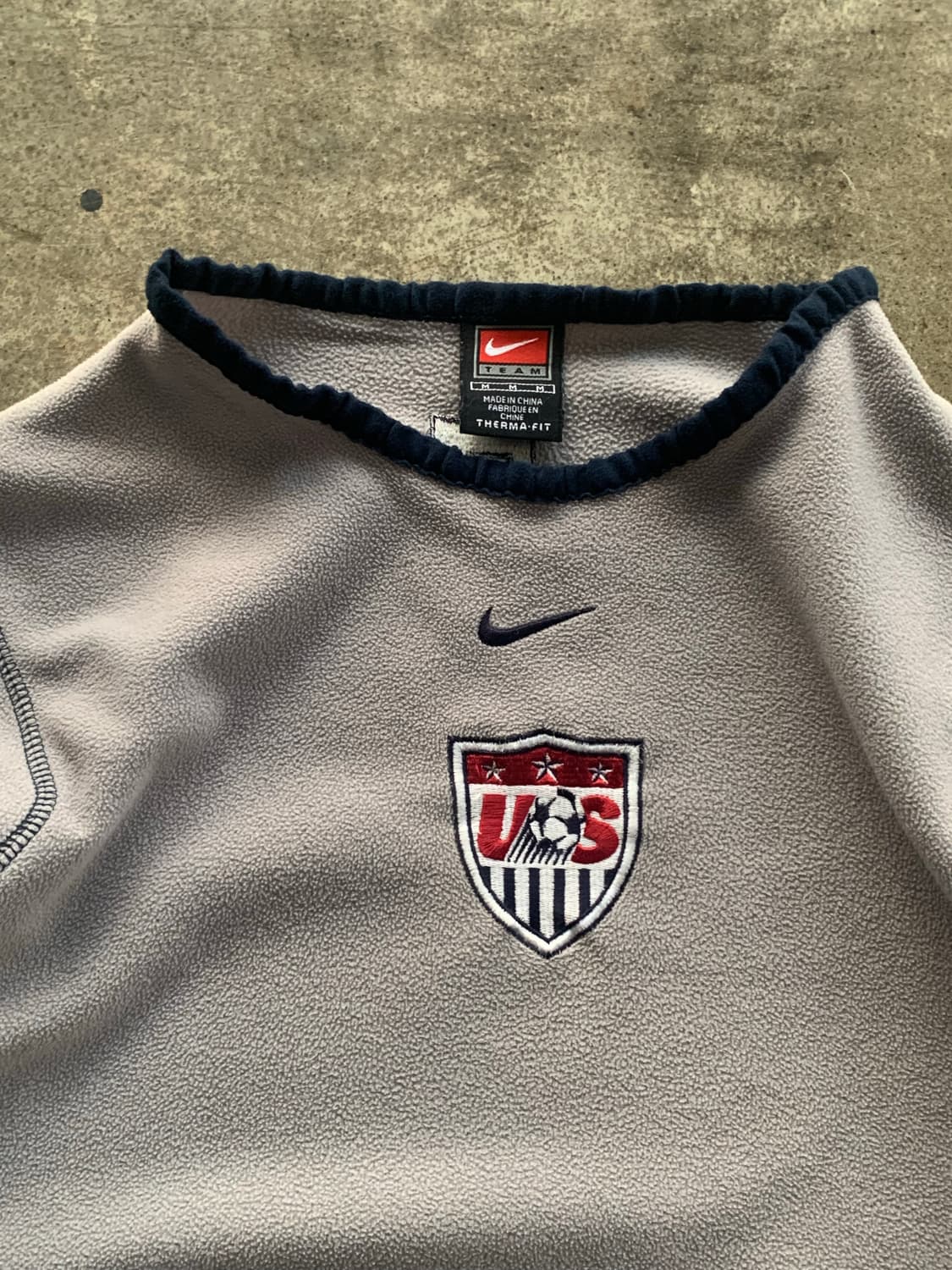 2000s 나이키 미국 축구 국가대표팀 써멀핏 플리스 풀오버 상품이미지3