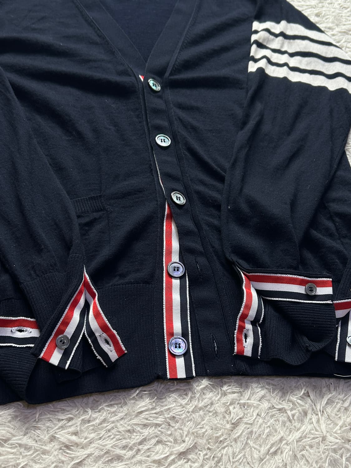 [3size] 톰브라운 메리노울 가디건 다크네이비 상품이미지4