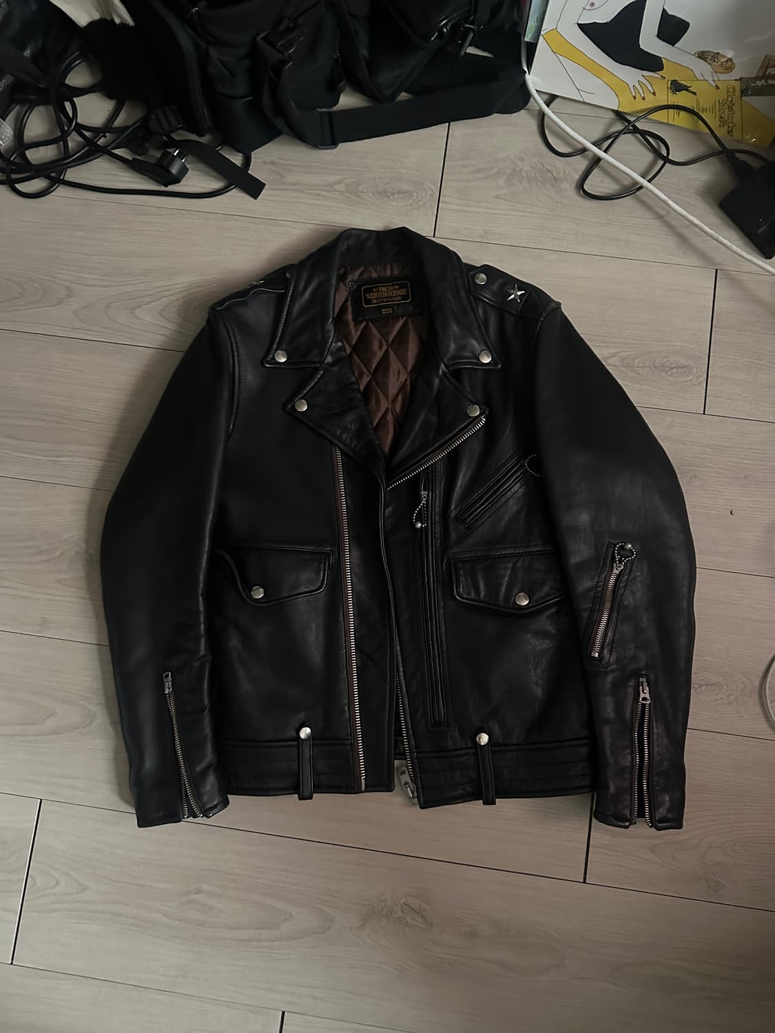 네이버후드 17AW 라이더 자켓 상품이미지1