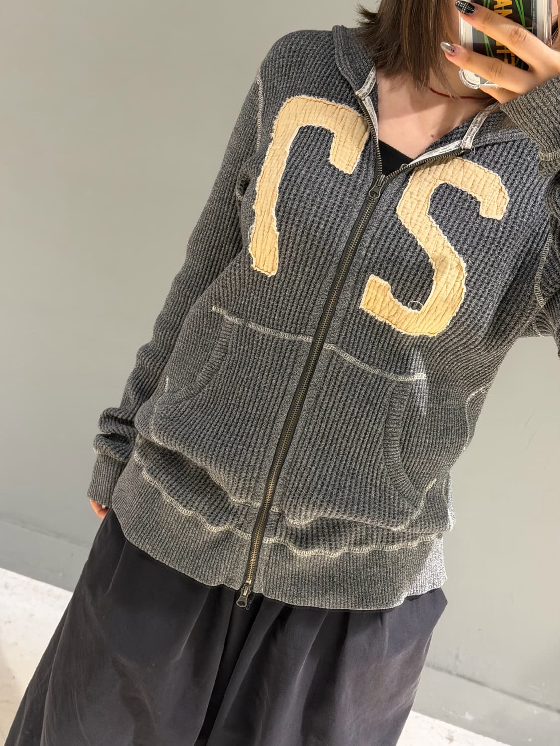 Branchworks number patch hood zip-up 상품이미지4