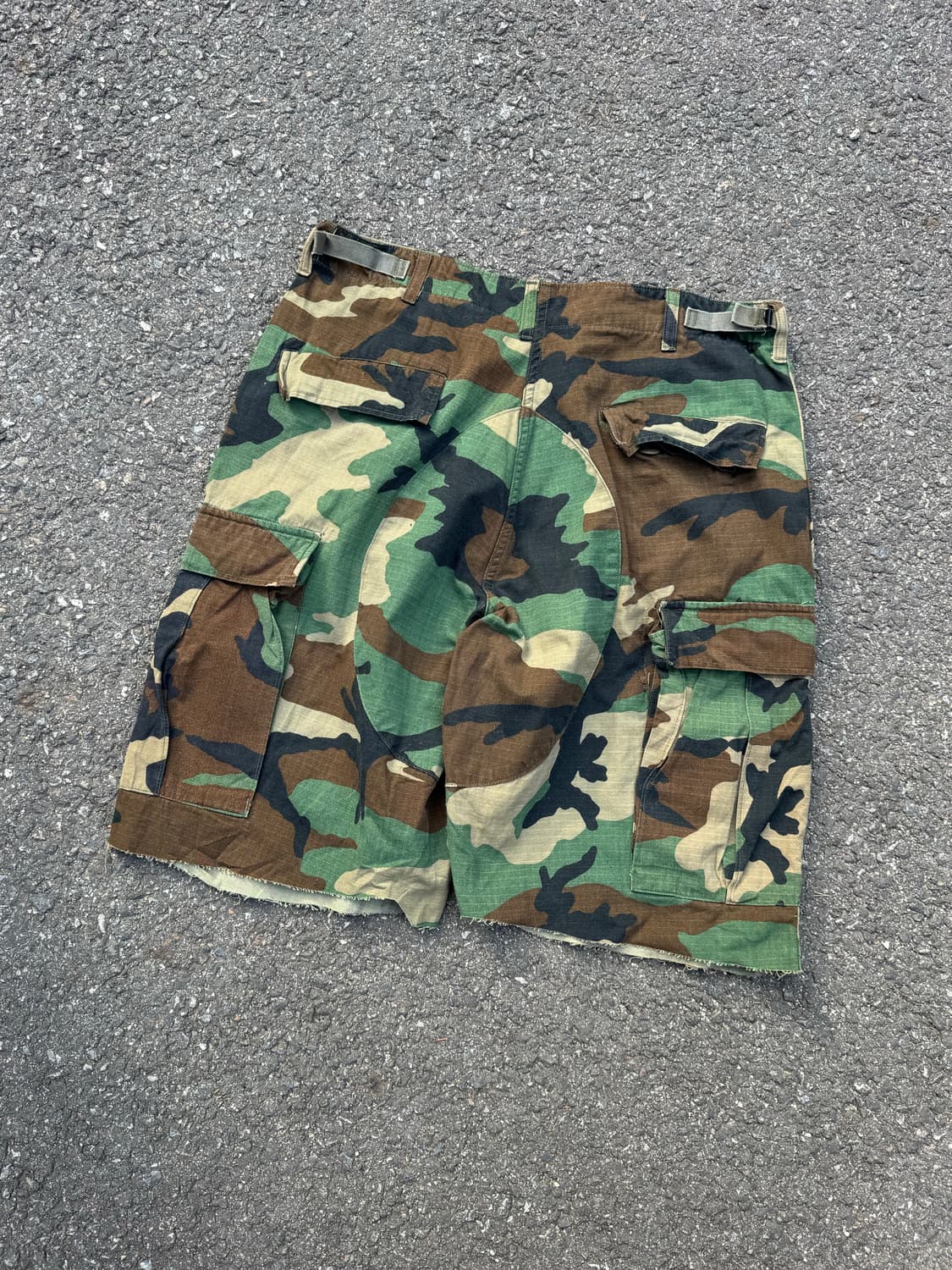 미군 오리지널 우드랜드 카모 컷오프 반바지  상품이미지3