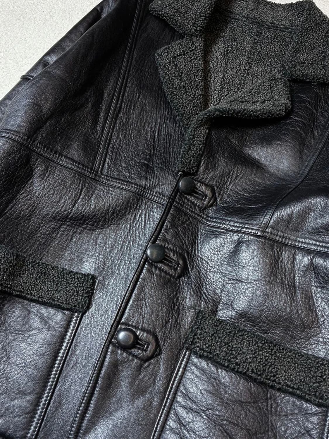 YETI 00's 양가죽 무스탕 사파리 코트 PN7150 상품이미지3