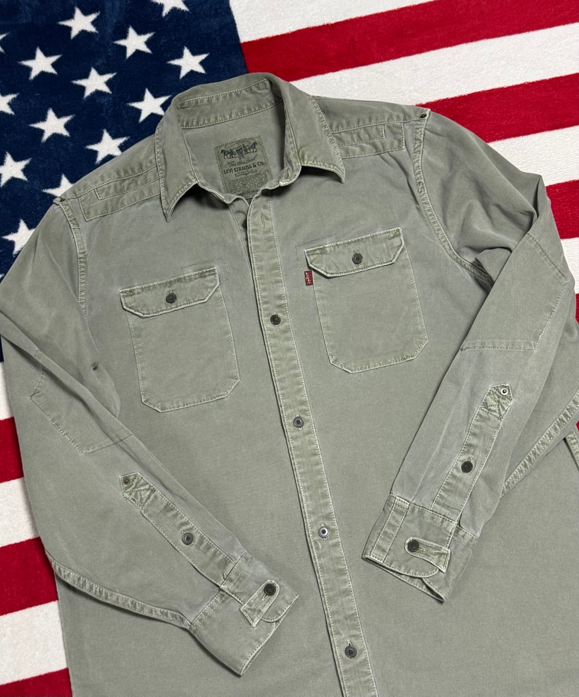 리바이스 밀리터리 헤비 코튼셔츠 Levi’s Vintage Shirt 상품이미지7