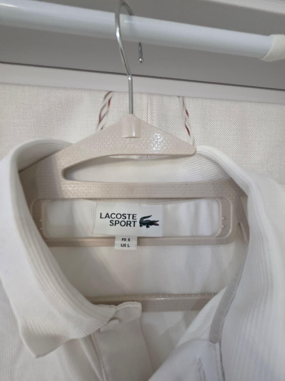 L)라코스테 스포츠 반팔 폴로티 화이트 상품이미지3