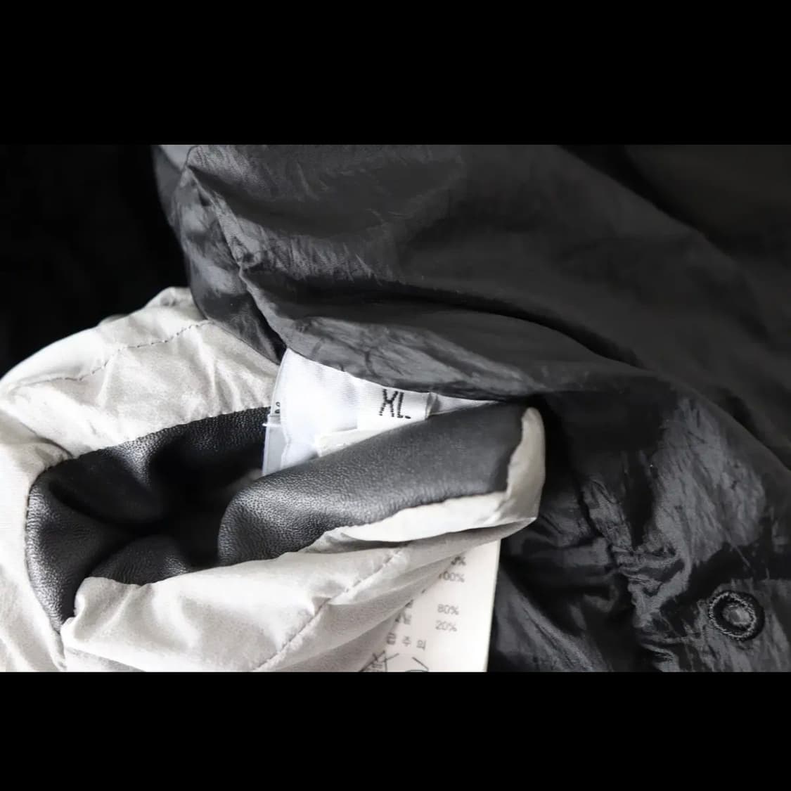 스톤아일랜드 크링클랩스 패딩조끼 블랙 XL 상품이미지7