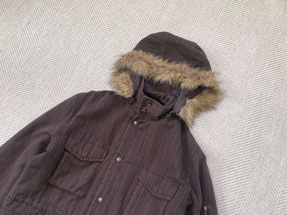 간사이 야마모토 브라운 퍼트리밍 자켓  J03986 상품이미지3