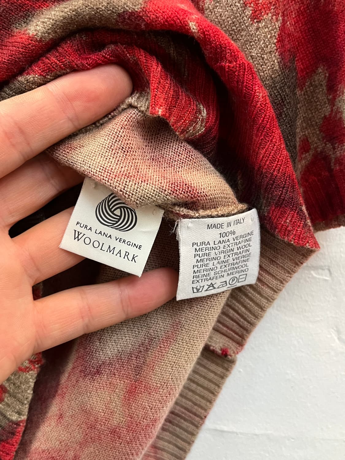 Valentino 로즈 반팔 울 니트 42 상품이미지5