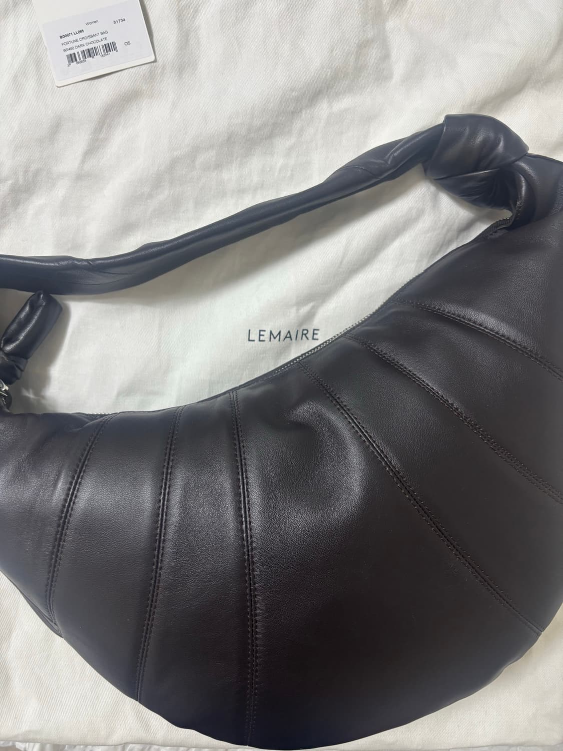 르메르 포춘백 라지 다크초코 (차정원가방) 상품이미지3